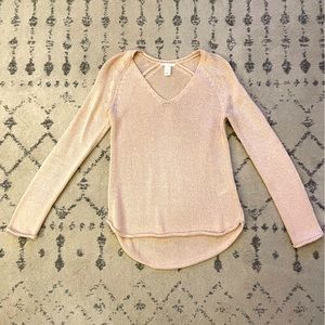 H&M light pink Acrylic Sweater